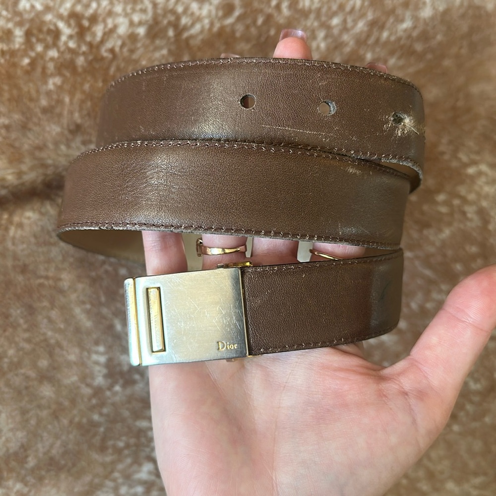 Men’s Vintage Dior Brown Belt